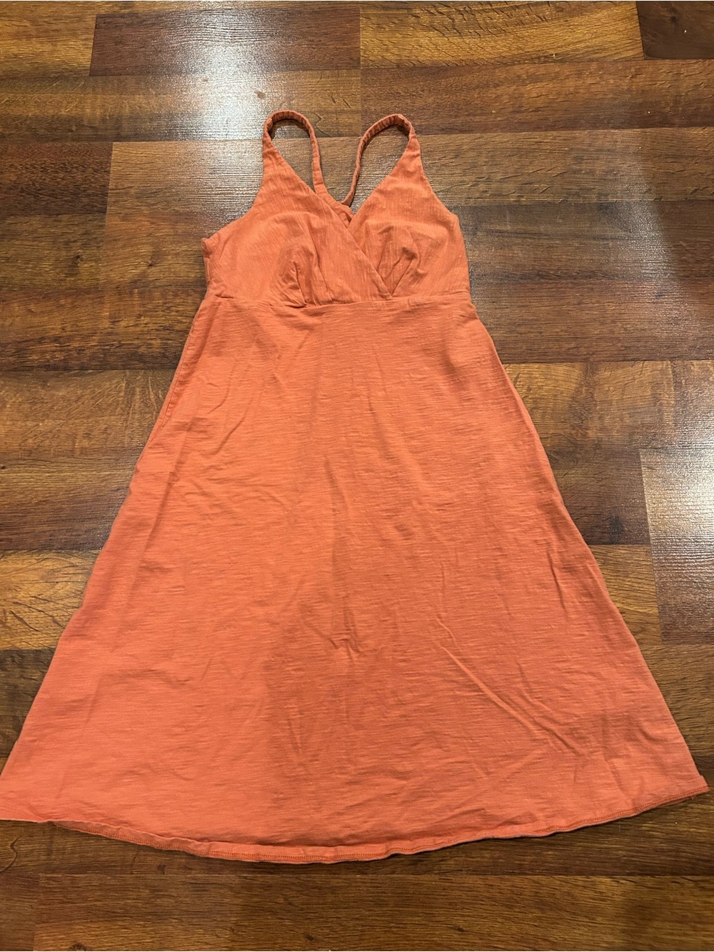 Patagonia Women's Amber Dawn Dress Orange Size XS Organic Cotton Strappy - Picture 1 of 6
